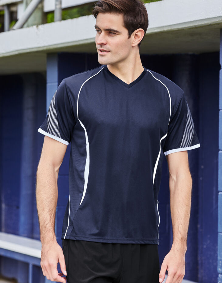 Biz Collection Men's Cooldry Razor V Neck Tee BIZ COLLECTION, T406ms Biz DTF Men's Cooldry Razor V Neck Tee Thumbnail
