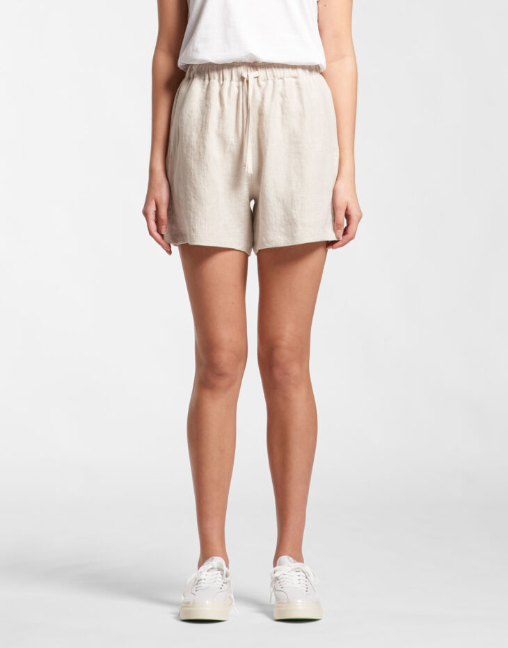 AS Colour AS Colour Womens Linen Shorts AS Colour, 4919 Womens Linen Shorts DROPSHIP EMB AS Colour Womens Linen Shorts Thumbnail