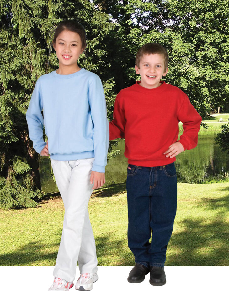 RAMO Kids Crew Neck Sweatshirt RAMO, F700KS Kids Crew DIGI Kids Crew Neck Sweatshirt Thumbnail