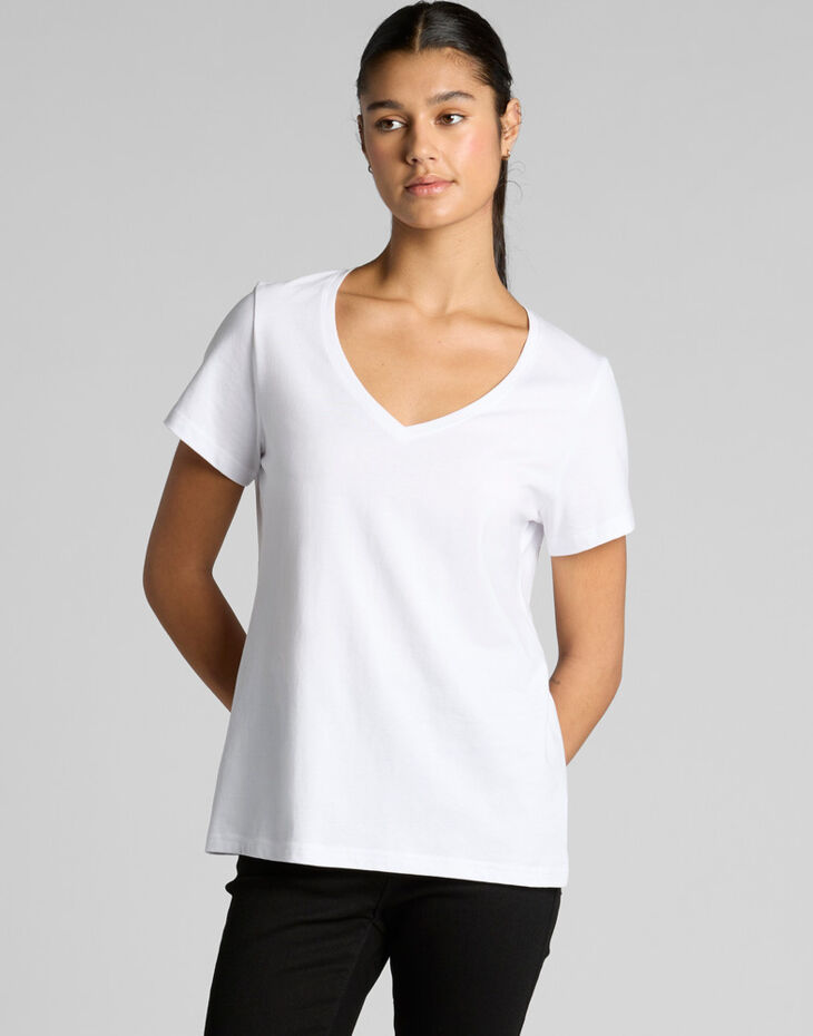 Wo's Maple V Neck Tee Thumbnail