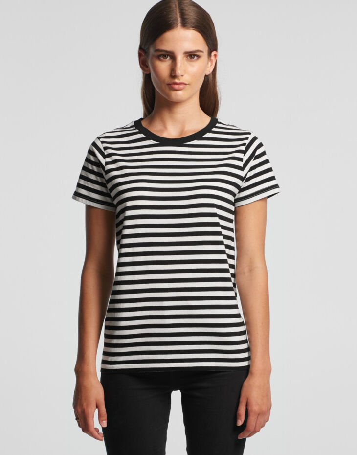AS Colour AS Colour Womens Maple Stripe Tee AS Colour, Maple Stripe 4037 AS Colour Womens Maple Stripe Tee Thumbnail